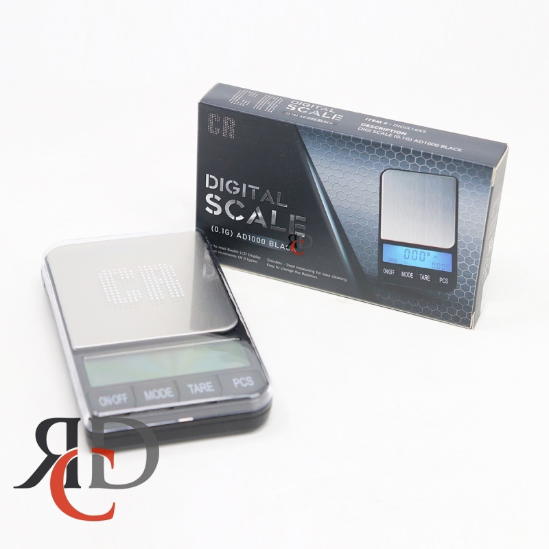 DIGITAL SCALE AD1000 BLACK (0.1G) CRS63 1CT