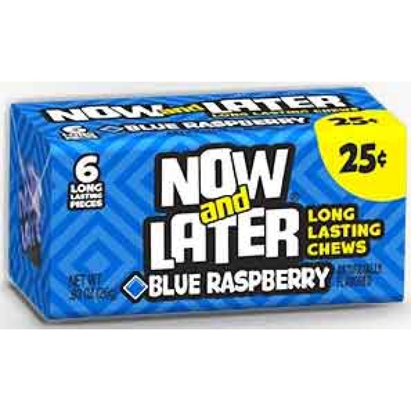 NOW & LATER BLUE RASPBERRY CANDY 24CT/PACK