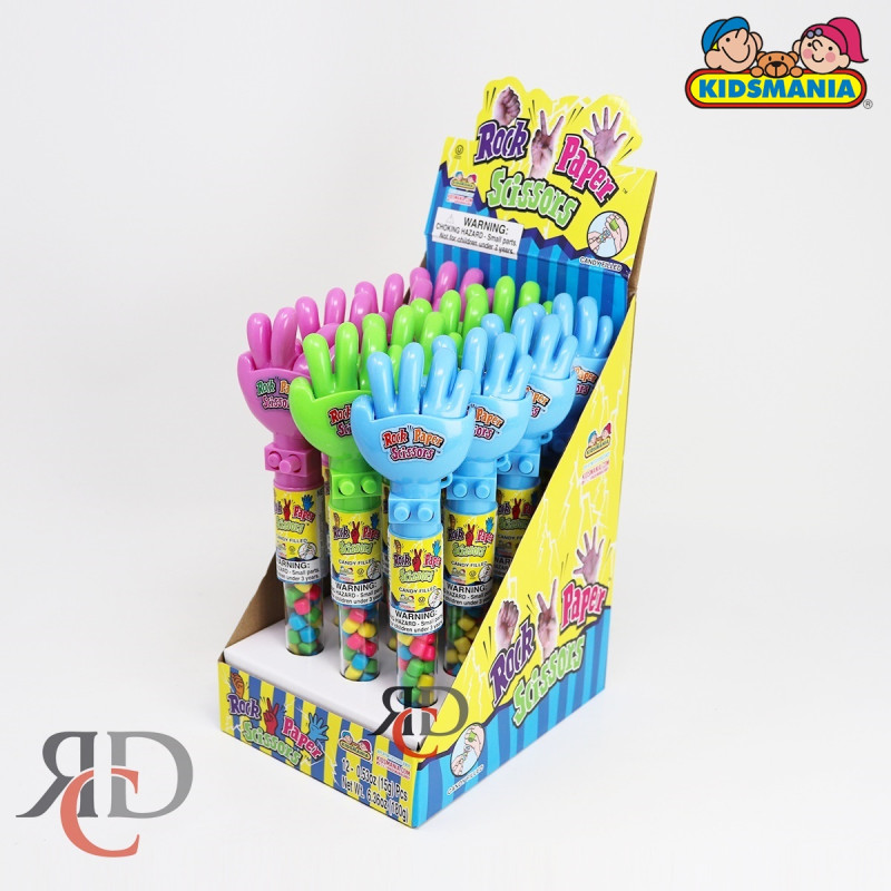KIDSMANIA ROCK PAPER SCISSORS 12CT/ DISPLAY
