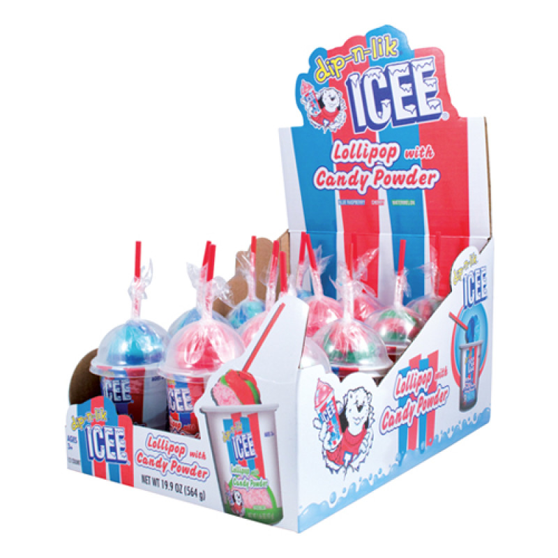 KOKO'S SLUSH PUPPIE DIP-N-LIK LOLLIPOP WITH POWDER CANDY 12CT/PACK