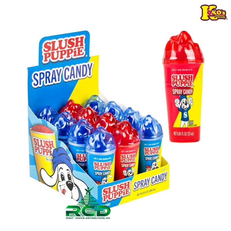 KOKO'S SLUSH PUPPIE SPRAY CANDY 12CT/ DISPLAY
