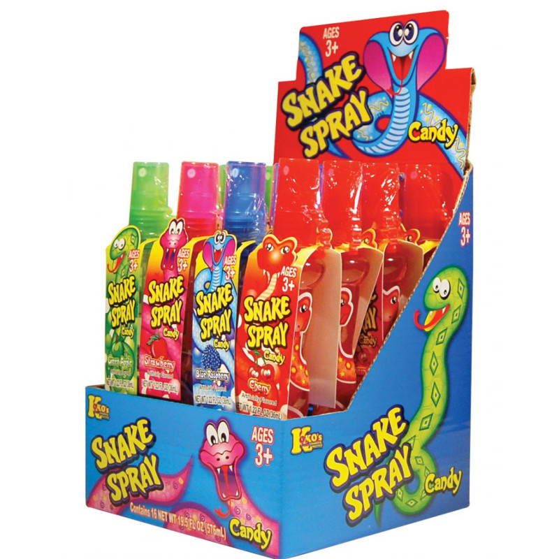 KOKO'S SNAKE SPRAY CANDY 16CT/PACK