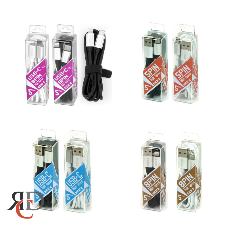 GEN2 IPHONE/ SAMSUNG CHARGING CABLES 1CT