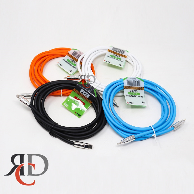 NU.1 YC34 10FT FAT CABLES IPHONE/ C-CABLE