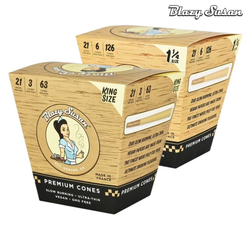 BLAZY SUSAN UNBLEACHED CONES