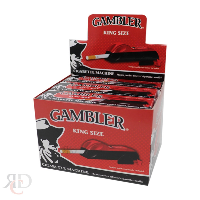 GAMBLER CIGARETTE MAKING MACHINE KING RED 6CT/PACK