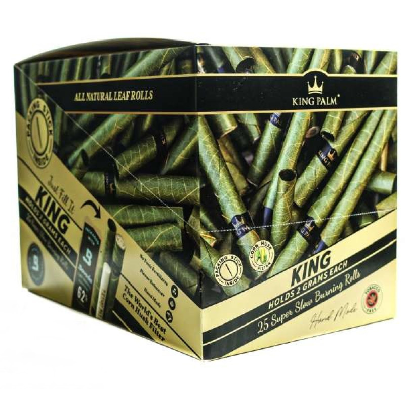KING PALM KING SIZE BULK 25PK + BOVEDA - 8CT/PACK