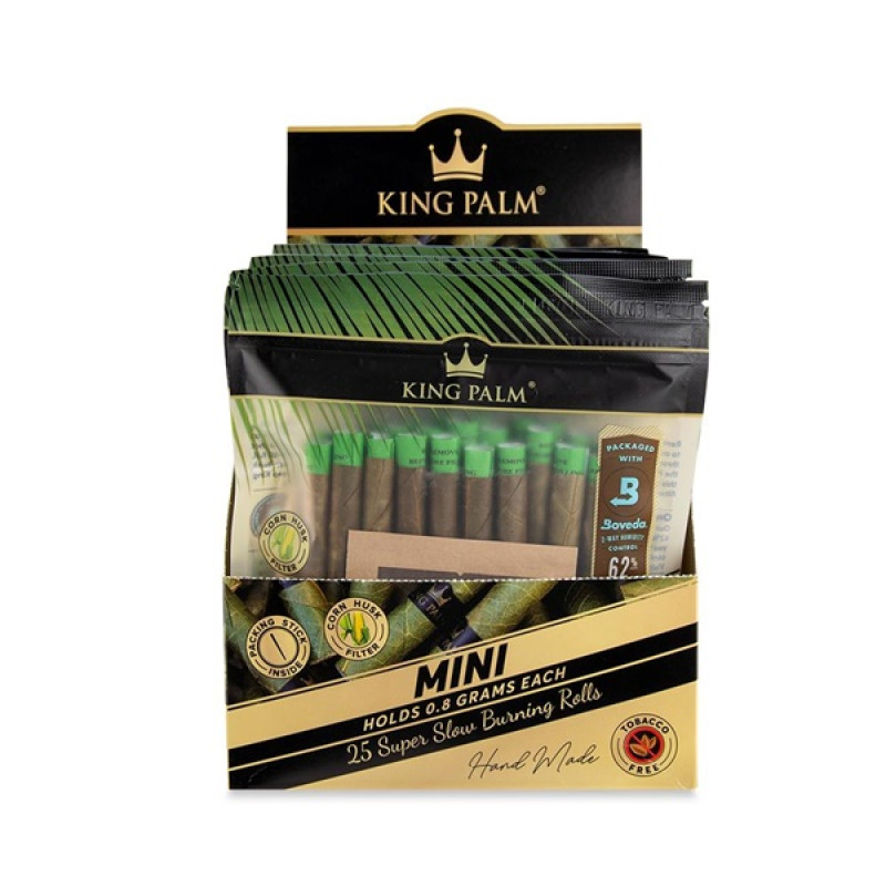 KING PALM MINI SIZE BULK 25PK + BOVEDA - 8CT/PACK