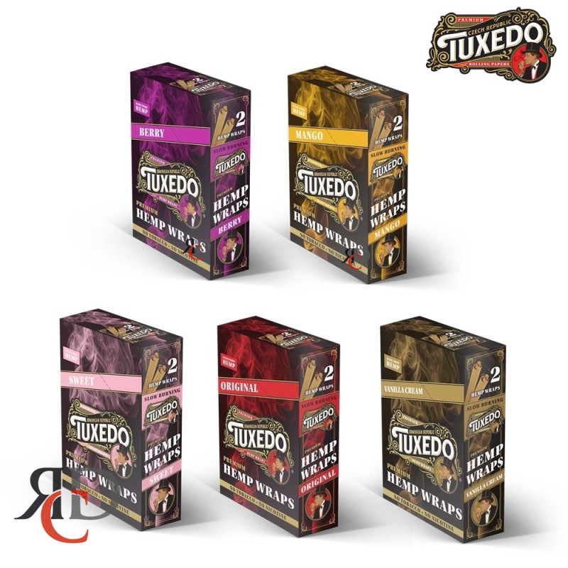 TUXEDO HEMP WRAPS 25CT/ DISPLAY