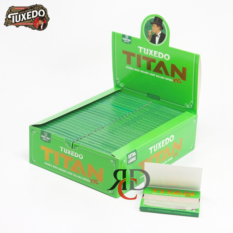 TUXEDO TITAN DOUBLE WIDE ORGANIC PAPER 50CT/ DISPLAY