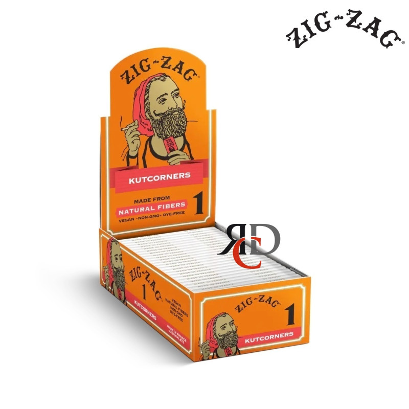 ZIG ZAG KUTCORNERS  SLOW BURNER RED PAPER 24CT/PACK
