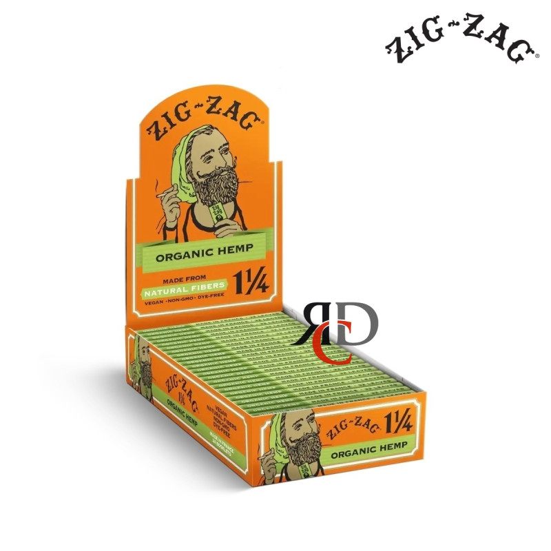 ZIG ZAG ORGANIC HEMP PAPER 1 ¼  24CT/PACK