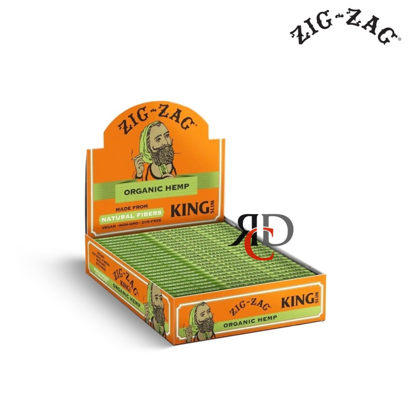 ZIG ZAG ORGANIC HEMP PAPER KING SIZE 24CT/PACK