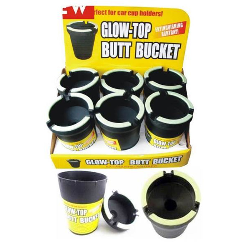 BUTT BUCKET ASHTRAY CIGARETTE EXTINGUISHING CAR CUP ASH HOLDER  6CT/PACK