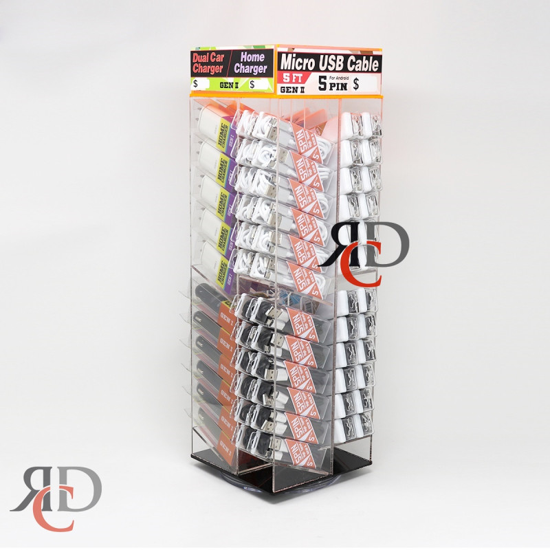 GEN2 HIGH QUALITY CELLPHONE CHARGER DISPLAY 94 CT/PACK