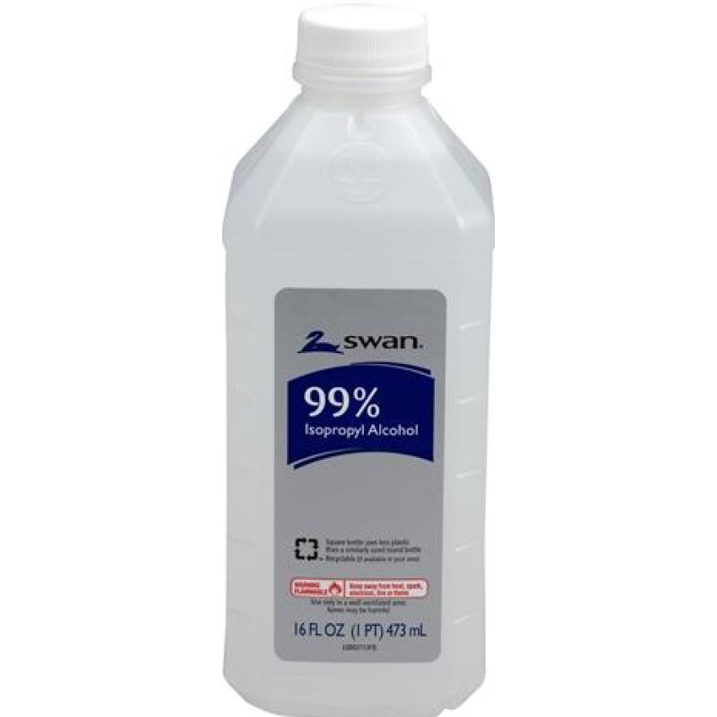 SWAN ISOPROPYL RUBBING ALCOHOL 99% WHITE 1CT