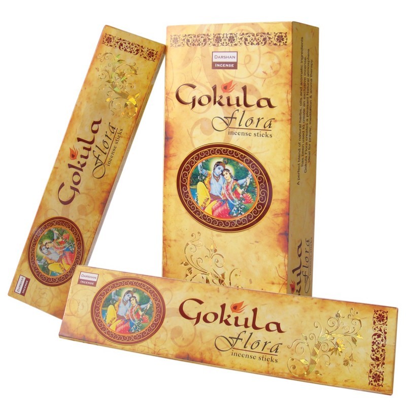 GOKULA FLORA DARSHAN INCENSE STICK (6PKTS x 14STICKS EACH)