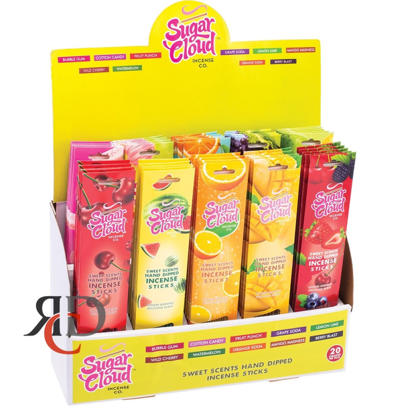 SUGAR CLOUD COUNTER DISPLAY VARIETY PACK - 50CT/ DISPLAY