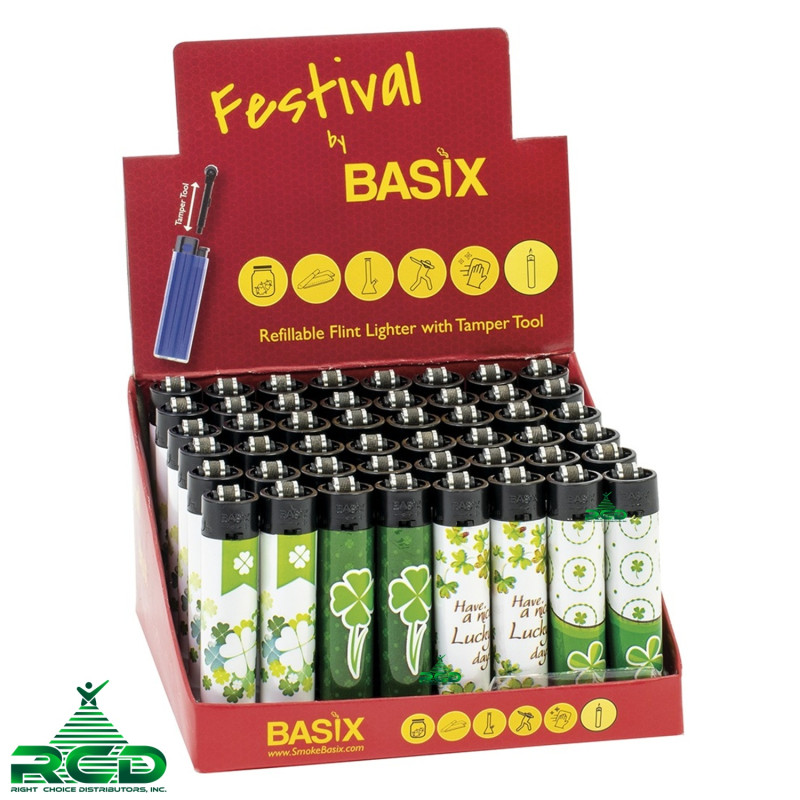 BASIX LIGHTERS 48CT - FESTIVAL CLOVER II