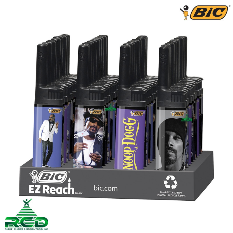 BIC LIGHTER EZ REACH SNOOP DOGG - BIC78 40CT/ DISPLAY