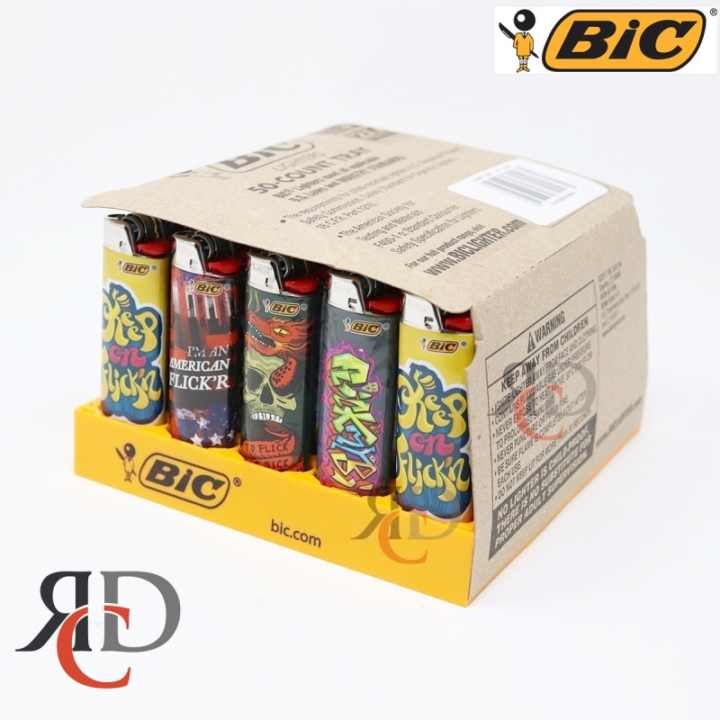 BIC LIGHTER FLICK MY BIC 50CT/Pack