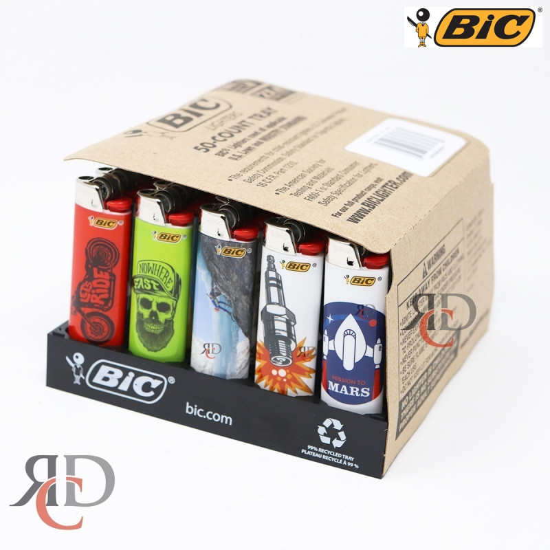 BIC LIGHTER GOOD VIBES 50CT/ TRAY