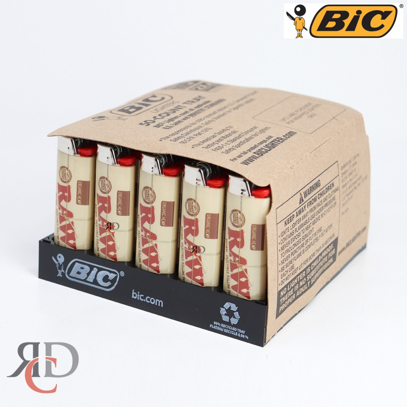 BIC LIGHTER RAW ORGANIC BIC63 50CT/ DISPLAY