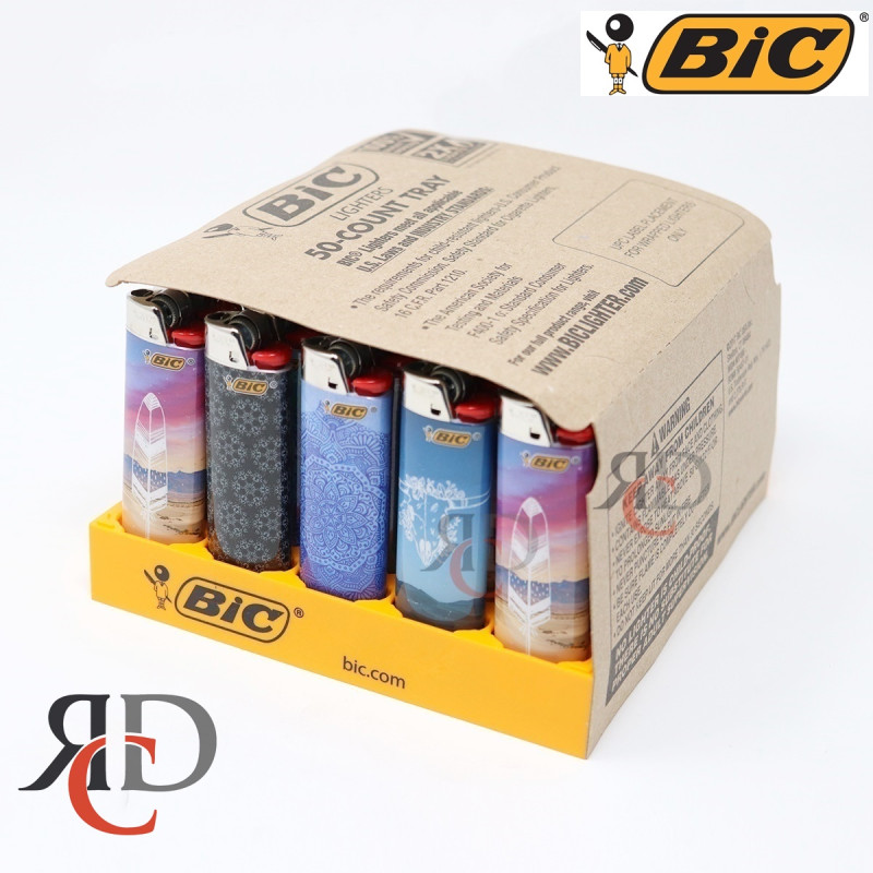 BIC LIGHTERS BOHEMIAN 50CT/PACK