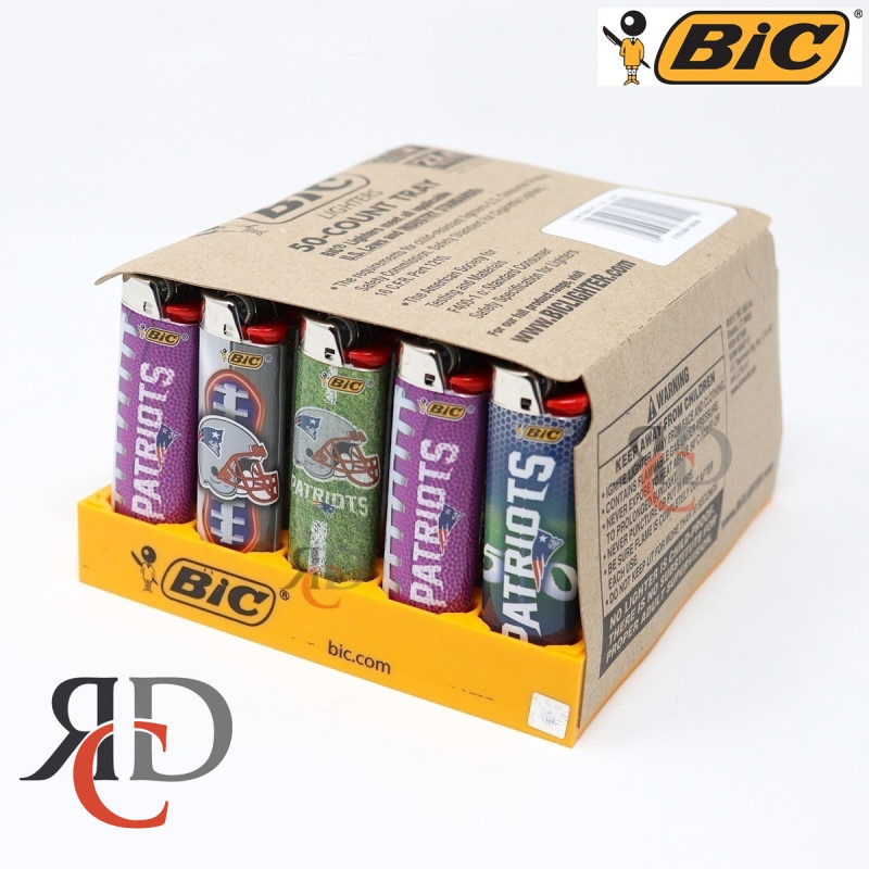 BIC LIGHTERS PATRIOTS 50CT/PACK