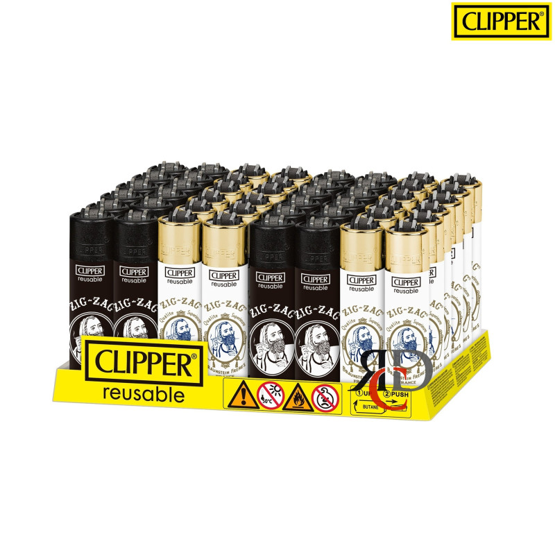 CLIPPER LIGHTER ZIG-ZAG 48CT/ DISPLAY RCL11