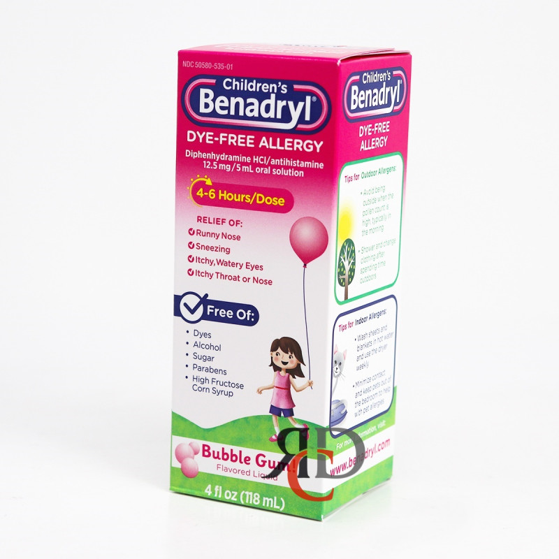 BENADRYL CHILDREN'S BUBBLEGUM 4OZ 1CT