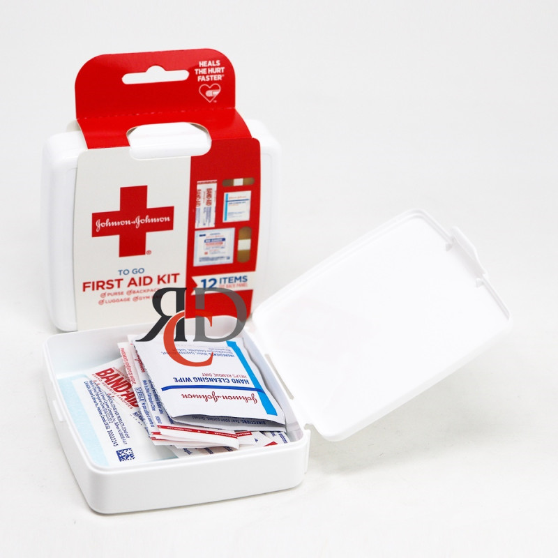 J & J BANDAID FIRST AID KIT 12CT / DISPLAY 1CT