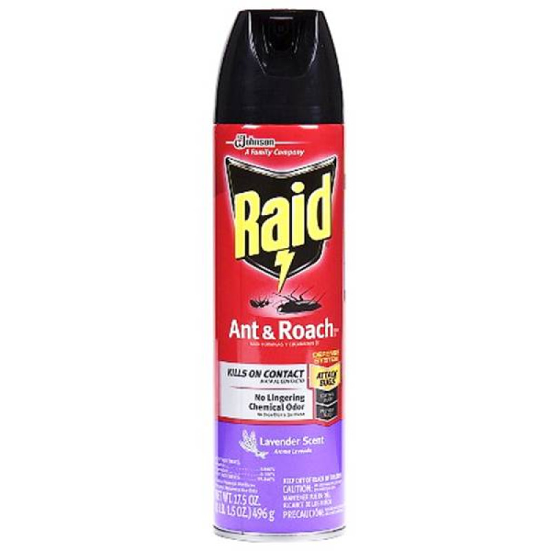 RAID ANT & ROACH KILLER LAVENDER SCENT 17.5 OZ 1CT
