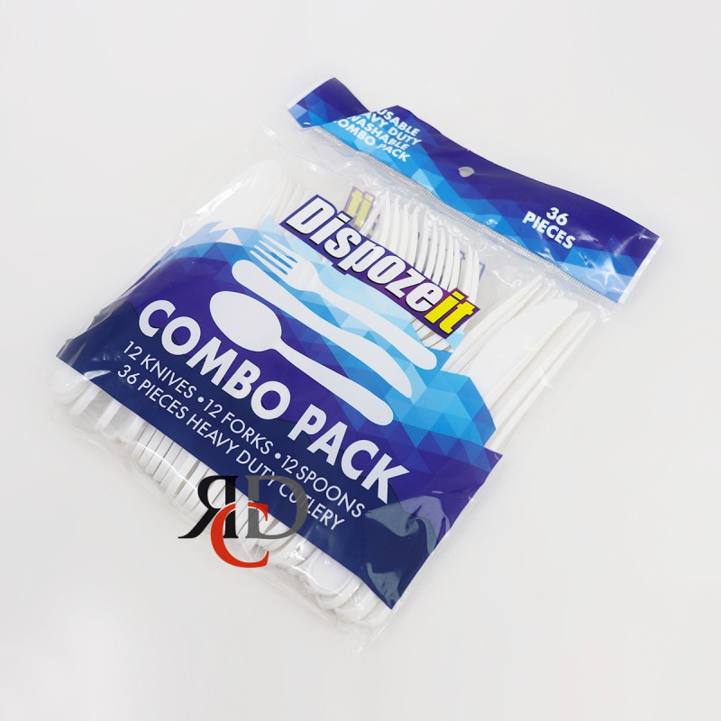 DISPOZEIT PLASTIC CUTLERY HEAVY DUTY 36CT/ PACK
