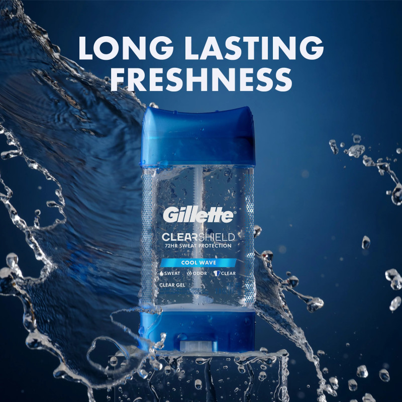 GILLETTE 48HR CLEAR GEL ANTIPERSPPIRANT 70ML - 1 CT