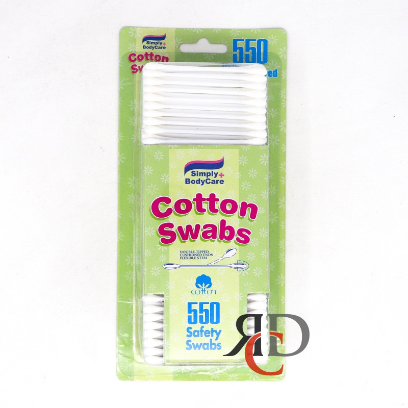 SIMPLY SOFT BODYCARE COTTON SWABS 550 CT