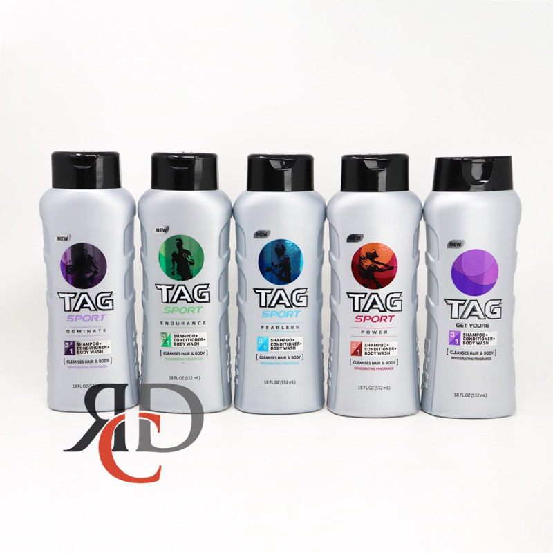 TAG 3 IN 1 SHAMPOO/ CONDITIONER/ BODY WASH 18OZ 1CT