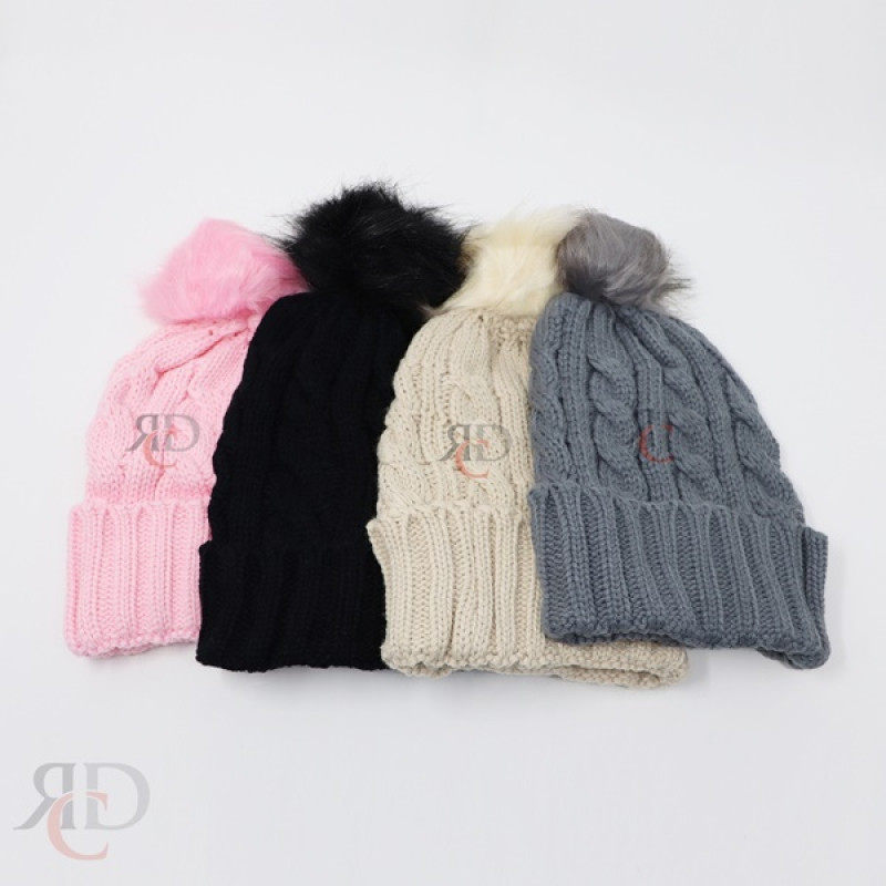 WINTER HAT LADIES POM POM WHL08 1CT