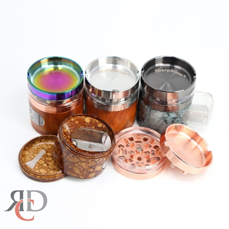 GRINDER 4 PART 53MM DIAMETER WITH WINDOW ON 3RD GRD9042 1CT