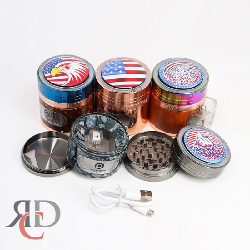GRINDER 4 PART 63 MM WITH LED ON TOP W/ CHARGER GRD1308 1CT