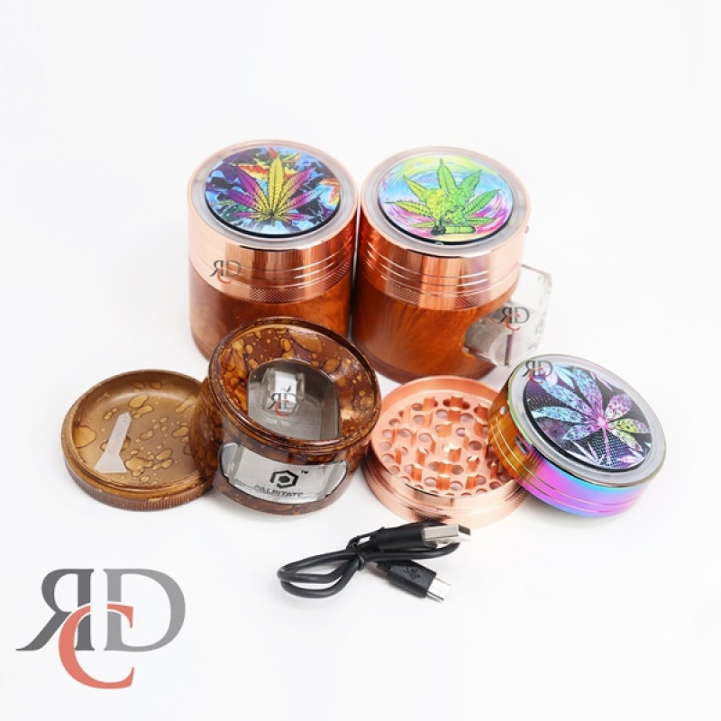 GRINDER 4 PART 63 MM WITH LED ON TOP W/ CHARGER GRD1310 1CT