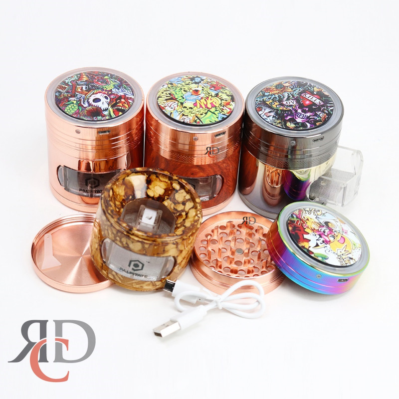 GRINDER 4 PART 63 MM WITH LED ON TOP W/ CHARGER GRD1313 1CT