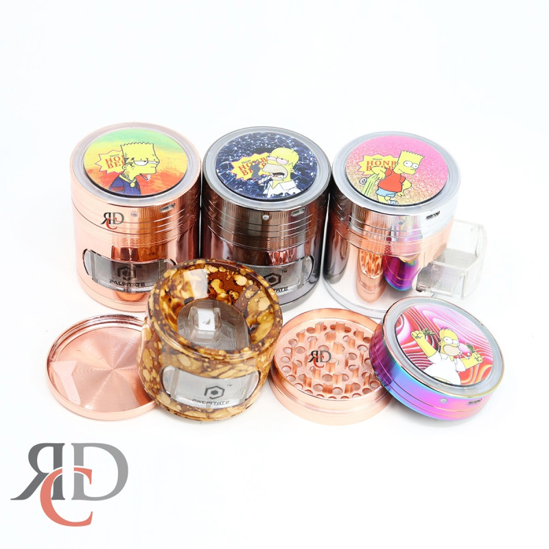 GRINDER 4 PART 63 MM WITH LED ON TOP W/ CHARGER GRD1314 1CT