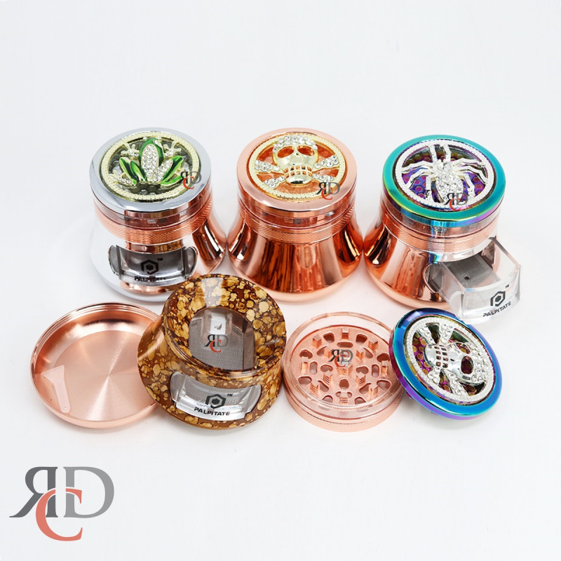GRINDER 4 PART 63MM WITH ANIMAL ON TOP GRD9066 1CT