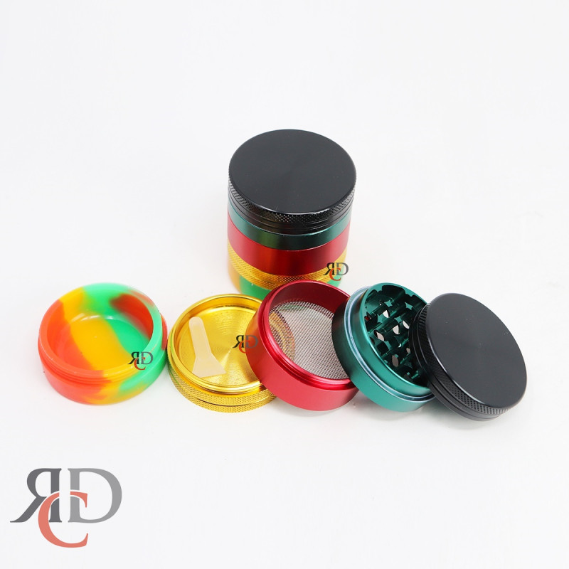 GRINDER 5-PART 55MM ALUMINUM WITH SILICON BOTTOM GRD9049 1CT