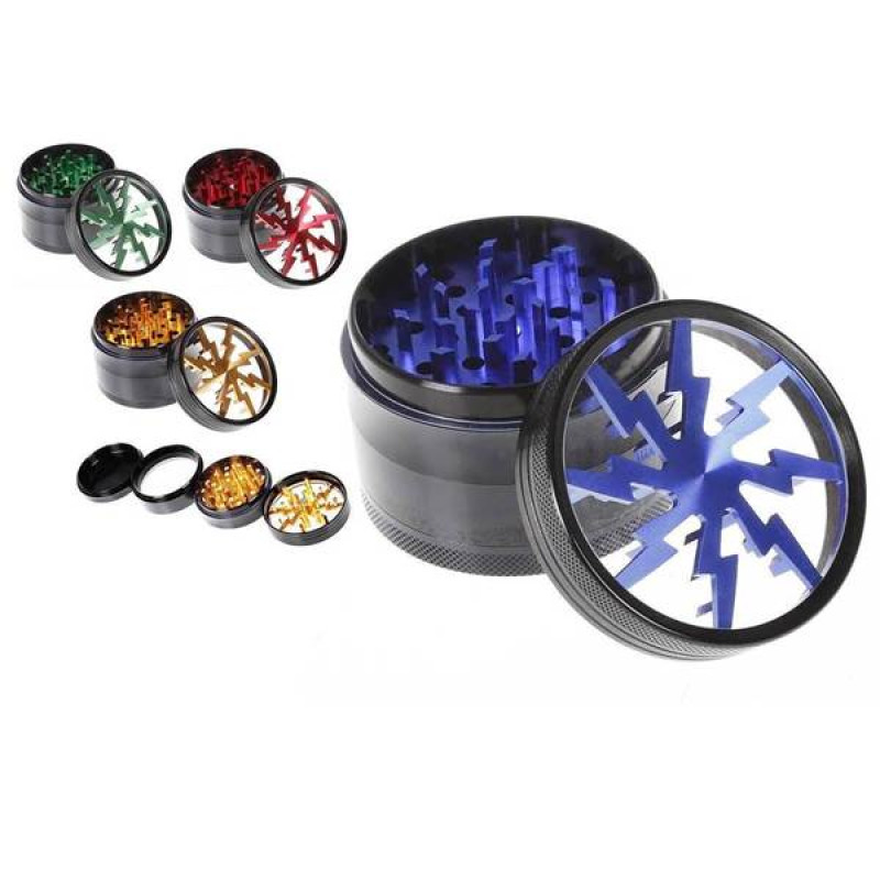 GRINDER CHROMIUM CRUSHER 4 PART VOLT GRINDER 2.5" GRC1309-60MM