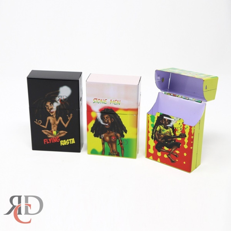 CIGARETTE CASE ASST JAMICAN DESIGN PCB66 1CT