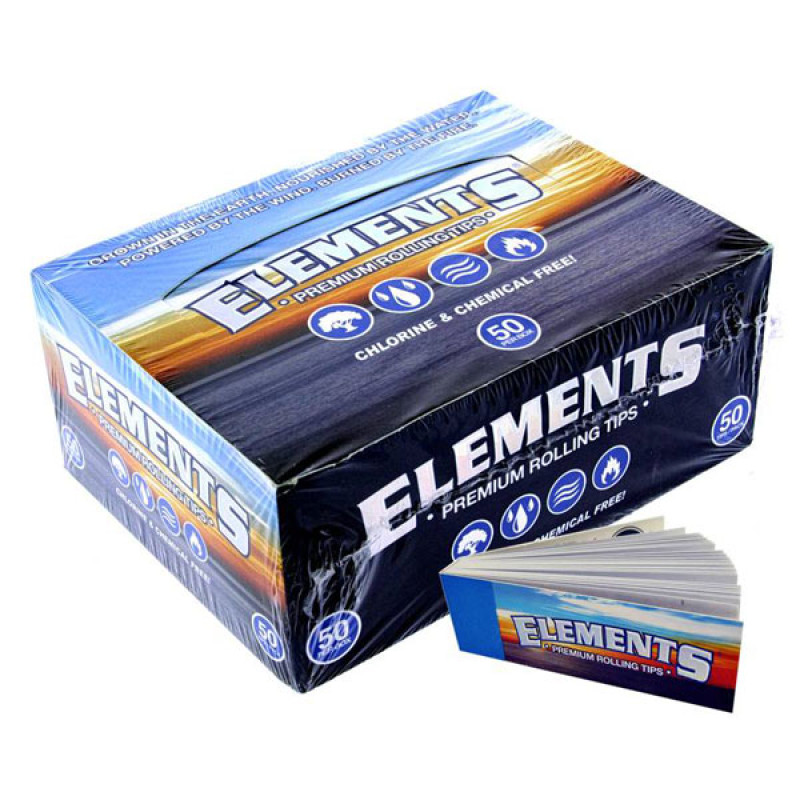ELEMENTS PREMIUM ROLLING TIPS 50CT/PACK