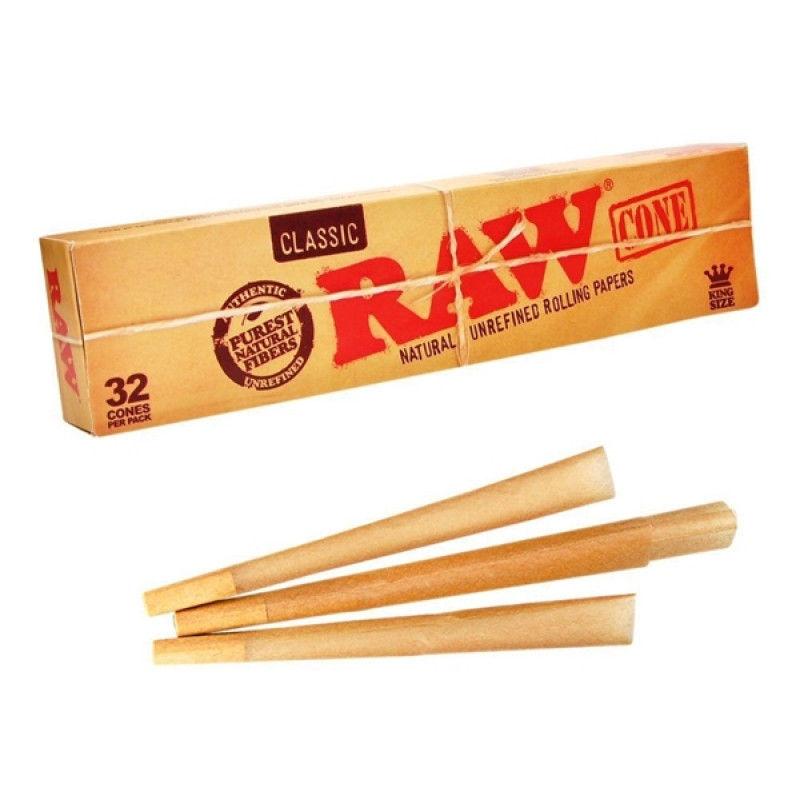 RAW CLASSIC KING CONE 32CT