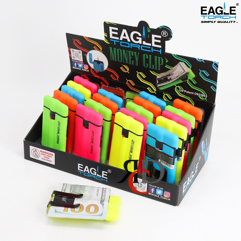 EAGLE TORCH FLAT MONEY CLIP TORCH PT161MC 20CT/PACK